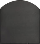 Pedana Salvapavimento per Stufe a Pellet e Legna 100x90 cm in Acciaio Nera