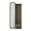 Mobile ingresso Kerry noce anta a specchio e cassetto