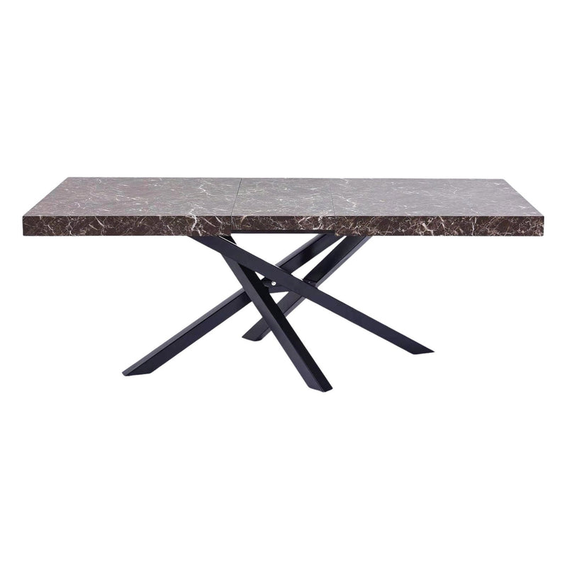 Tavolo da Pranzo Allungabile 200x76x90 cm in Legno Nobilitato Marmo