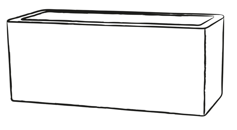 Vaso in Resina Tulli Schio Cassa Essential Antracite Varie Misure