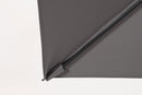 Ombrello a Braccio da Giardino 8 Stecche 300x300x235h cm Telo in Poliestere Siviglia Antracite e Grigio