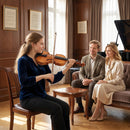 Violino 4/4 per Principianti e Adulti con Custodia Arco Spalliera e Pece Manico e Testa in Acero Marrone      