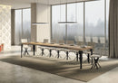 Tavolo Allungabile 200-460x90x77 cm Paxon Quercia Natura Telaio Antracite 