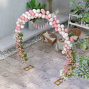Arco da Giardino 280x60x258 cm per Decorazioni e Piante Rampicanti in Acciaio Oro      