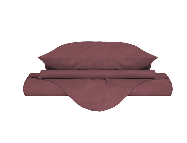 prezzo Copripiumino con Sacco e Federe Linea Water Washed Rosso Corallo