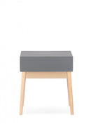 Mobiletto con Cassetto 43x30x48 cm Ordinary in Legno Grigio