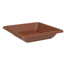 Sottovaso Quadrato per Vaso Tera Nazca Clay 39x39 cm in Plastica Riciclata Argilla 