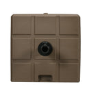 Base per Ombrellone 49x49x36,5 cm Riempibile con Maniglia in HDPE e Acciaio Marrone   