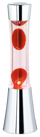 Lampada Lava Lamp da Interno H 40 in Metallo Cromo