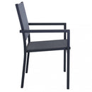 Poltrona Jamaica 55x58x85 h cm in Textilene Antracite