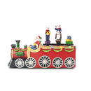 Trenino Natalizio 25x6x16 cm con Luci e Movimento in Plastica Rosso
