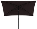 Ombrellone da Giardino 2,4x1,5 m Palo Ø27 mm in Acciaio Maffei Kronos Tortora