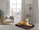 Cuscino Imbottito per Cani e Gatti 60x100 cm in Microfibra Chunky Marrone
