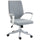 Bürostuhl Task 62x69x92-102 cm in grauem Stoff mit Leineneffekt