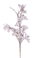 Set 6 Ramo di Rosa Selvatica H73 cm Bianco