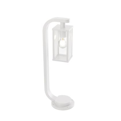 Gartenmastlampe E27 60W aus weißem Sovil-Aluminium sconto