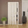 Innen-Falttür 88,5 x 214 cm aus PVC mit weißem Saba-Jasmin-Glas