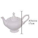Teiera in Ceramica con Coperchio e Manico H 17 cm