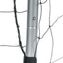 Porta da Calcio con Viti e Picchetti inclusi 300x120x200 cm in PE e Metallo Grigio