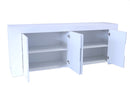 Credenza Mobile da Salotto 4 Porte 210x50x82cm TFT  Eos Bianco Lucido