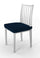 Set mit 2 Stretch-Stuhlhussen aus dunkelblauem Polyester