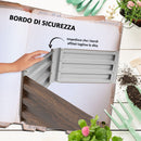 Letto per Orto Rialzato Esagonale in Acciaio Galvanizzato con Fondo Aperto Marrone