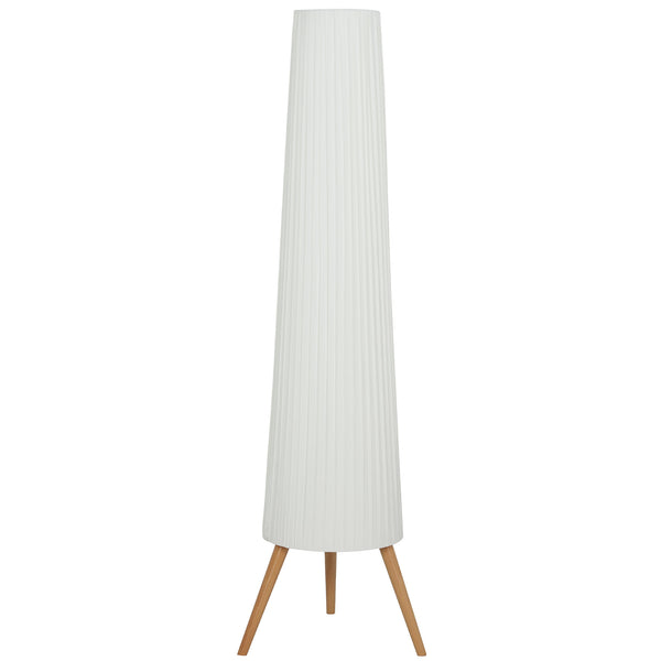 Lampada da Terra Treppiede 46x46x153 cm con Interruttore a Pedale e Luminosità Regolabile Bianco sconto