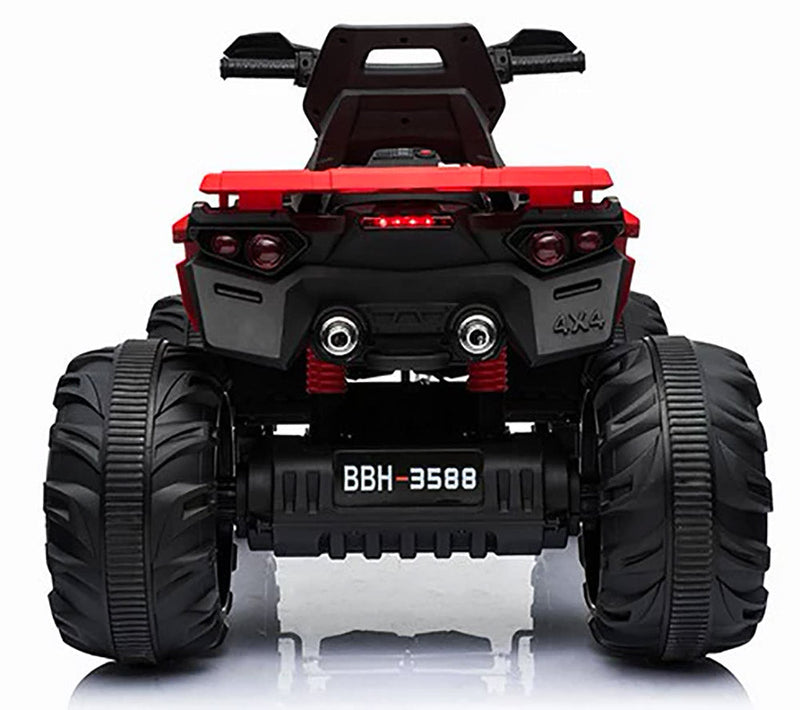 Quad Elettrico per Bambini 12V Mega Quad Rosso