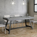 Tavolo 130x90x76 cm Achille Fix Cemento