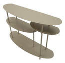 Console Saturno Plus Tortora 118x34x82 cm in Metallo Grigio tortora      