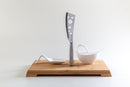 Kit Aperitivo Tagliere Legno Scuro 38,3x26,7x2,8 cm con Accessori