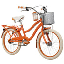 Bicicletta da 20" per Bambini e Ragazzi Telaio Hi-Ten Freni V-Brake Cruise Deluxe Arancione      