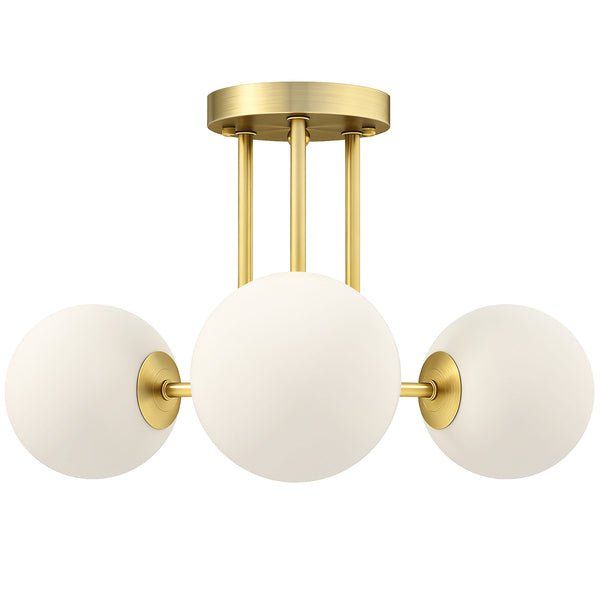 Lampadario da Soffitto Vintage 42x42x26.5 cm con 3 Punti Luce Attacchi G9 in Metallo e Plastica Oro acquista