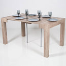 Consolle Allungabile in Legno H76,6x46x90/306cm Look Pietra Classica