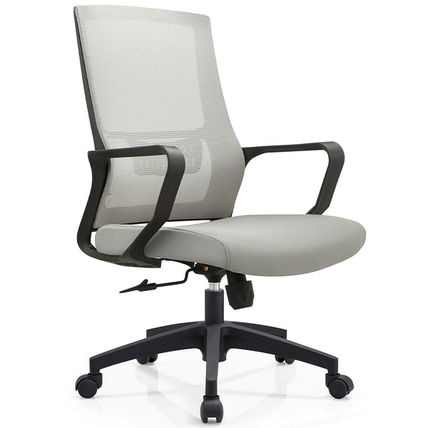 acquista Sedia Ufficio Grigio Poltrona da Scrivania Studio Cameretta Altezza Regolabile