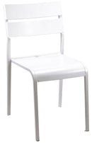 Sedia da Giardino in Acciaio Perugia Bianca