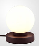 Lampada da Tavolo da Interno Attacco E14 in Metallo Ruggine 