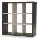 Libreria 9 Ripiani 113x113x39 cm in MDF Soriani Marrone e Bianca