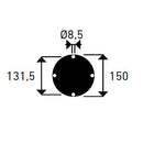 Doccia da Giardino Rubinetto e Braccio Doccia ATI Docce Flex-R Inox Anodizzato
