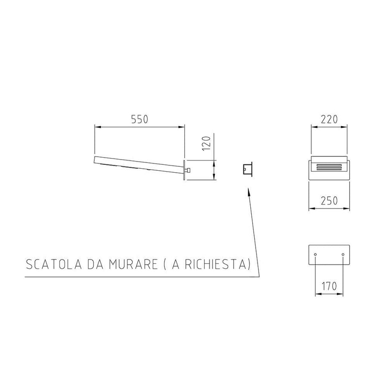 Braccio Doccia Bagno Deviatore Doccetta in Acciaio Ama Luxury Ninfe