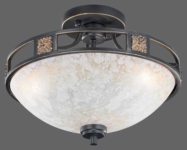 acquista Plafoniera da Interno Attacco E27 in Metallo Ruggine