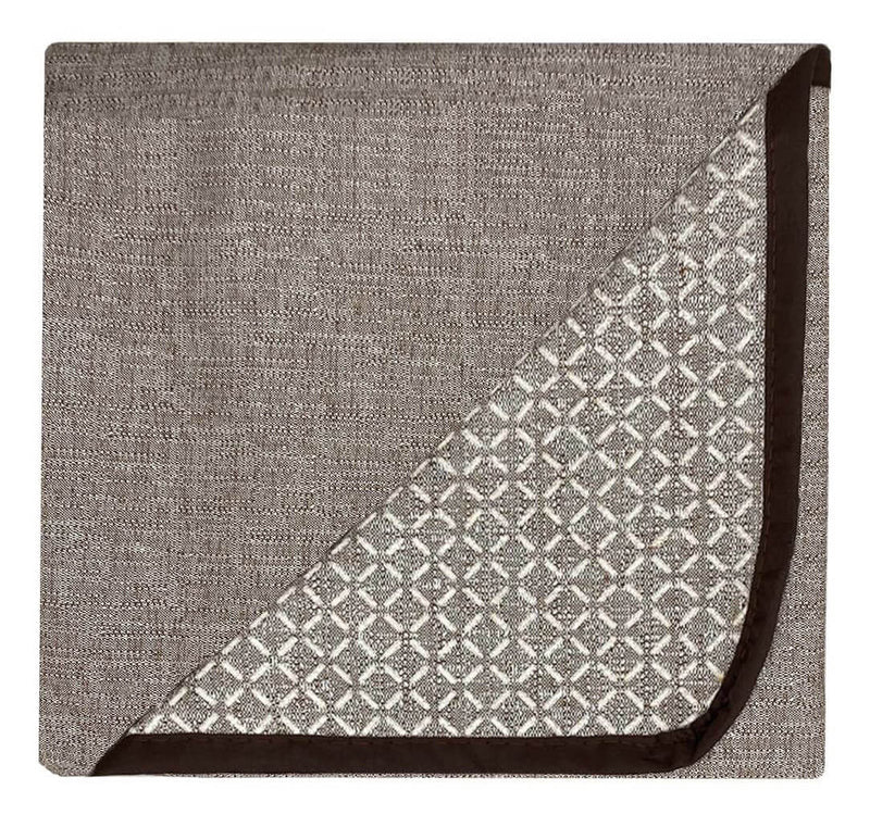 Copridivano in Poliestere con Penisola Sinistra Marrone Varie Misure