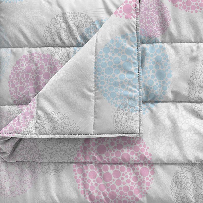 Trapuntino Estivo in Microfibra 100 gr con Stampa Molecole Basic Varie Misure