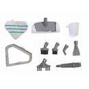 Scopa a Vapore Elettrica Lavapavimenti 10 in 1 1300W Kooper Vaporbella Elite Bianca e Verde