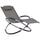 Klappbarer Gartenschaukelstuhl 154x80x84 cm Grau Mag