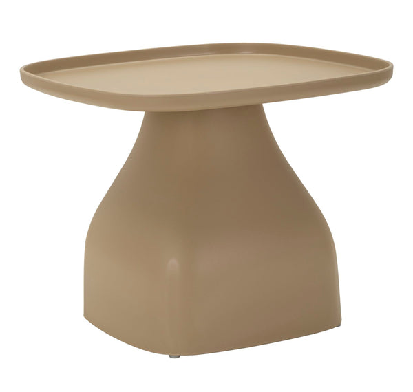 prezzo Tavolinetto Gea Tortora 48x48x38 cm in Polipropilene Grigio