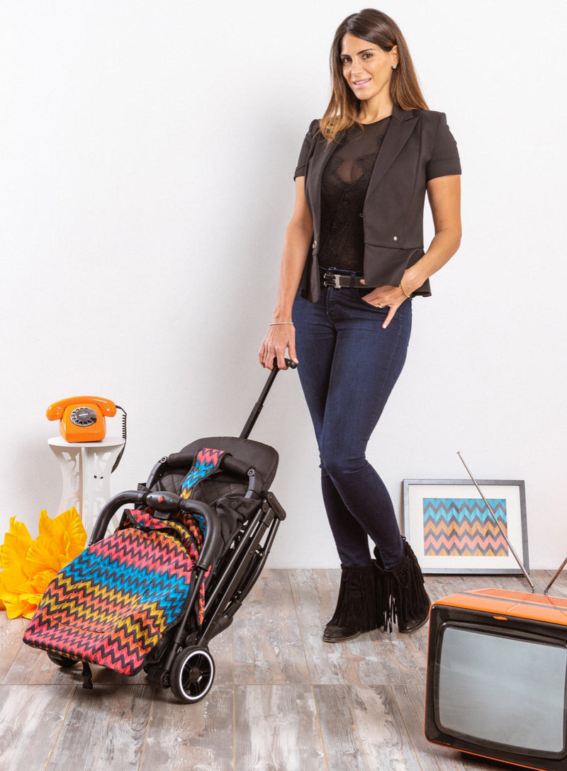 Passeggino Trolley Leggero per Bambini Zibos Velo Jeans Blu