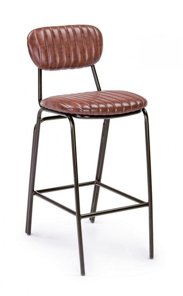 prezzo Debbie Orange Sc Vintage Barhocker mit Kunstleder bezogen