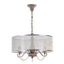 Lampadario House in Metallo e Poliresina Cable Marrone