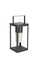 Lampada Lanterna Solare 17x17x38h cm con Manico Nero